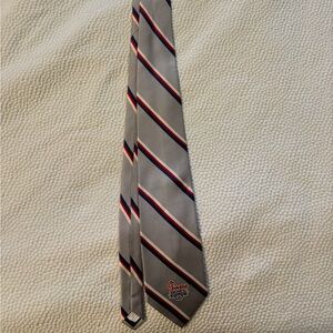 Chick-fil-A Neck Tie Chick-fil-A Bowl ACC SEC Silver Striped